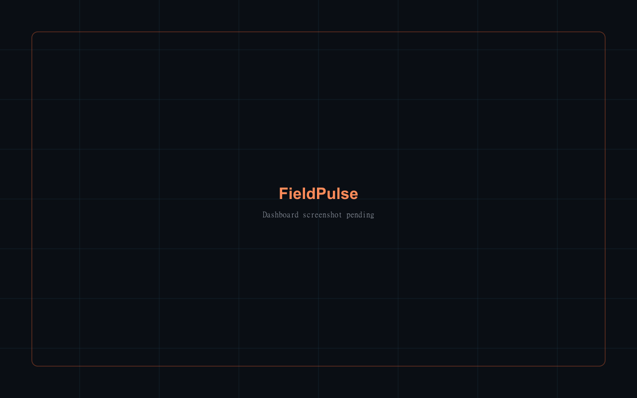 FieldPulse dashboard screenshot