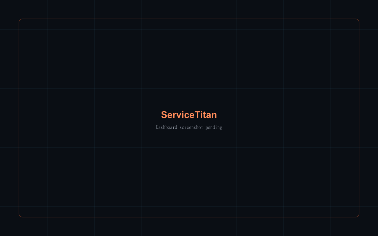 ServiceTitan dashboard screenshot